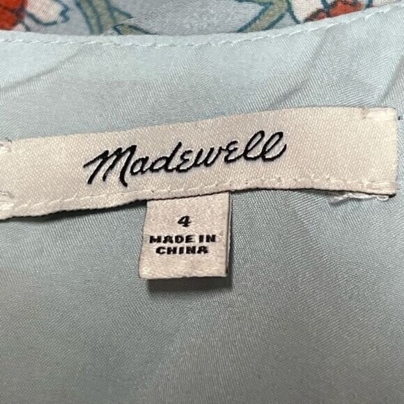 NWOT Madewell Open Back Mini Dress in Wildflower Garden Womens Sz 4 Sold Out - Picture 10 of 12